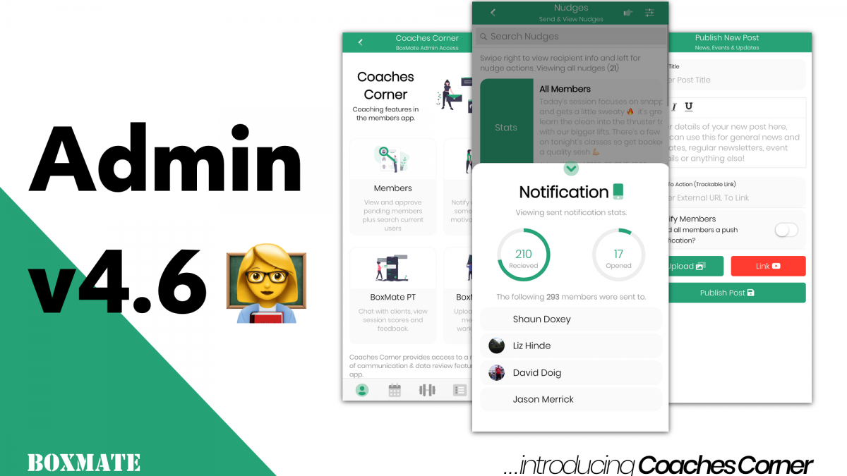 Admin v4.6 | Introducing Coaches’ Corner